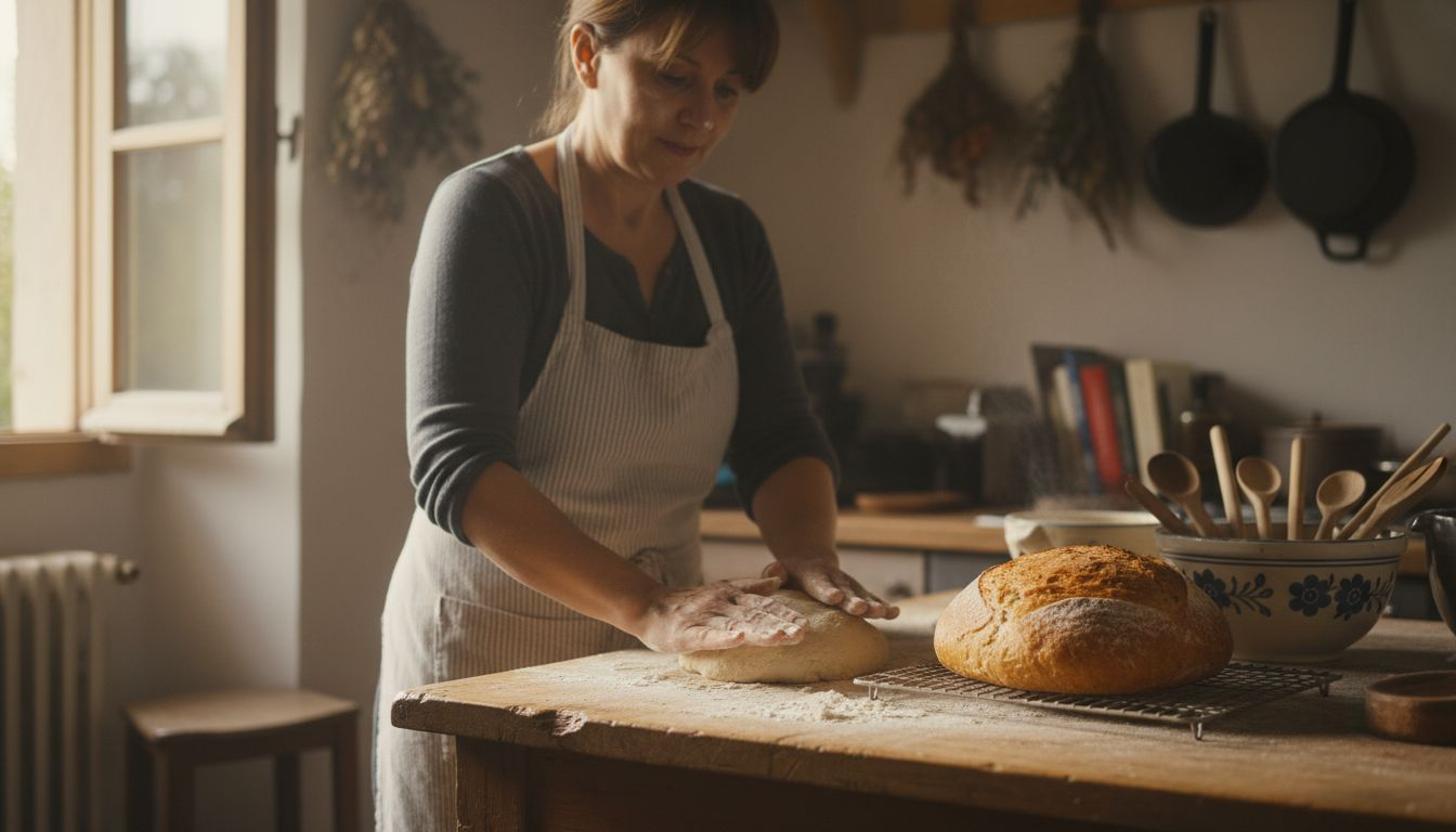 Pasionat de panificație, pregătesc acasă pâine artizanală cu aspect rustic, exact ca odinioară.