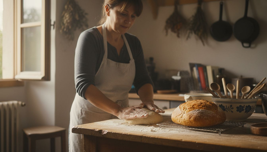 Pasionat de panificație, pregătesc acasă pâine artizanală cu aspect rustic, exact ca odinioară.