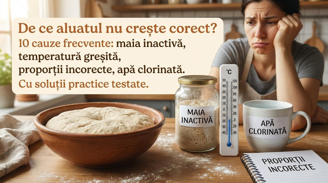 De Ce Aluatul Nu Crește Corect? 10 Cauze și Soluții Complete